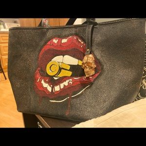 Hand Painted Leather Bag